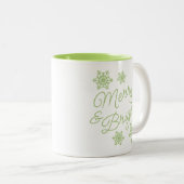 フェスティバルとエレガント季節のごあいさつ ツートーンマグカップ (正面右)