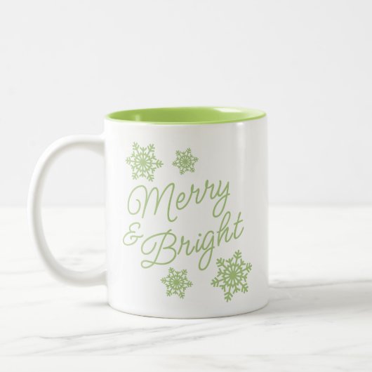 フェスティバルとエレガント季節のごあいさつ ツートーンマグカップ (左)