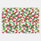 フェスティバルとカラフルハート ラッピングペーパーシート (正面2)