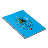 フェスティバルとメリーブライトクリスマスツリーデザイン ノートブック (右側)