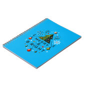 フェスティバルとメリーブライトクリスマスツリーデザイン ノートブック (左側)