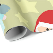 フェスティバルと天使、サンタと雪だるま ラッピングペーパー (ロールコーナー)