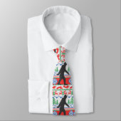 フェスティバルによって行くSquatchinの醜いクリスマスのセーターのニット ネクタイ (タイ)