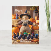 フェスティバルのかかしとカボキンパッチハロウィーン カード (正面)