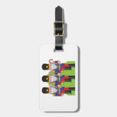 フェスティバルのくるみ割り兵士とキャンディカン ラゲッジタグ (正面縦)