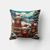 フェスティバルのぞきハイランド牛 クッション (裏面)