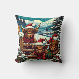 フェスティバルのぞきハイランド牛 クッション