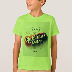 フェスティバルのエレガンス鮮やか:クリスマス2025あいさつ» Tシャツ