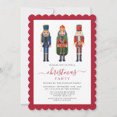 フェスティバルのエレガントくるみ割りクリスマスパーティー 招待状 (正面)