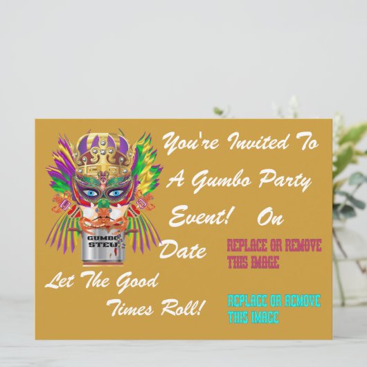 フェスティバルのオクラの女王の意見は暗示します 招待状 (スタンド正面)