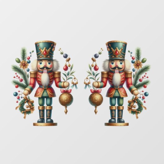 フェスティバルのクリスマスくるみクラッカー ウィンドウサイン (シート)