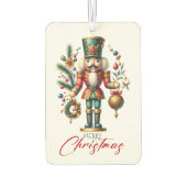 フェスティバルのクリスマスくるみクラッカー カーエアーフレッシュナー (裏面)