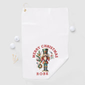 フェスティバルのクリスマスくるみクラッカー ゴルフタオル (インサイチュ)