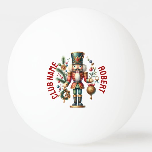 フェスティバルのクリスマスくるみクラッカー 卓球ボール (正面)