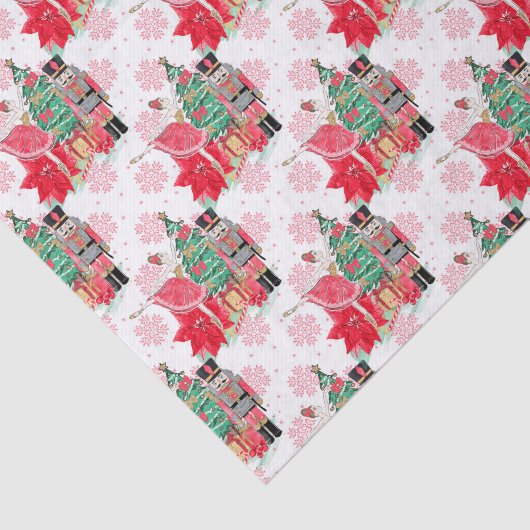 フェスティバルのクリスマスくるみ割り模様タイル 薄葉紙 (詳細)