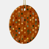 フェスティバルのクリスマスと新年のパターン セラミックオーナメント (右)