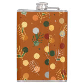 フェスティバルのクリスマスと新年のパターン フラスク (裏面)