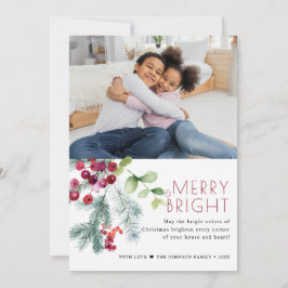 フェスティバルのクリスマスの緑の写真 シーズンカード