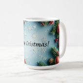 フェスティバルのクリスマスの配置 コーヒーマグカップ (正面右)