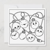 フェスティバルのクリスマスカラーリング シーズンカード (正面)