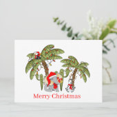 フェスティバルのクリスマスジャングル動物 シーズンカード (スタンド正面)