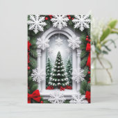 フェスティバルのクリスマスツリー 招待状 (スタンド正面)