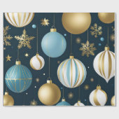 フェスティバルのクリスマスボール包み紙 ラッピングペーパー (フラット)