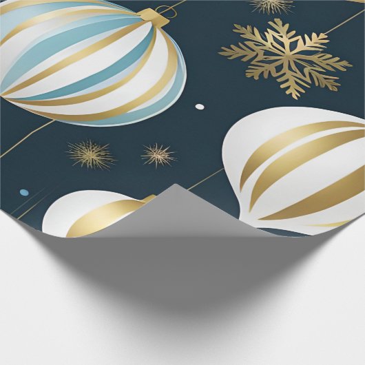 フェスティバルのクリスマスボール包み紙 ラッピングペーパー (角)