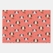 フェスティバルのクリスマスマンガードッグ ラッピングペーパーシート (正面2)