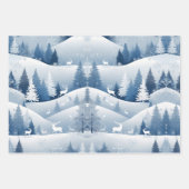 フェスティバルのクリスマスラッピング紙セット3 ラッピングペーパーシート (正面2)