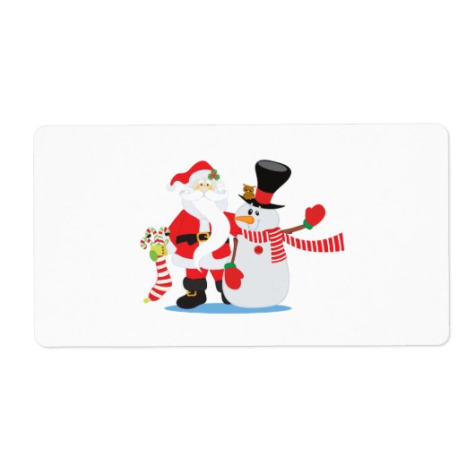 フェスティバルのクリスマスラベル ラベル (正面)