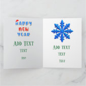 フェスティバルのクリスマスリースとキャンドル装飾 カード (内部)