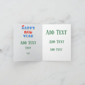 フェスティバルのクリスマスリースとキャンドル装飾 シーズンカード (内部)