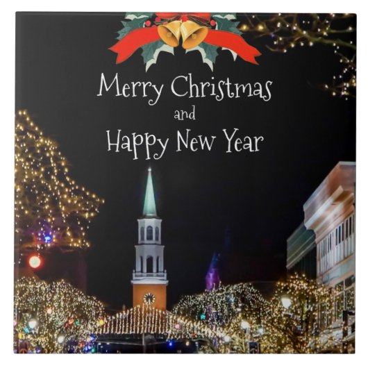 フェスティバルのクリスマス挨拶 タイル (正面)