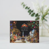 フェスティバルのクリスマス挨拶 ポストカード (スタンド正面)