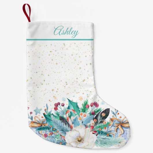 フェスティバルのクリスマス装飾 スモールクリスマスストッキング (正面)