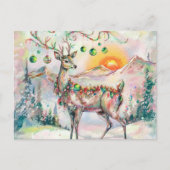 フェスティバルのクリスマス ポストカード (正面)