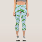 フェスティバルのクロコダイズのクリスマスコスチュームパターン カプリレギンス (正面)