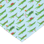 フェスティバルのクロコダイズのクリスマスコスチュームパターン ショートテーブルランナー (コーナー)