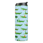 フェスティバルのクロコダイズのクリスマスコスチュームパターン タンブラー (回転左)