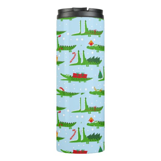 フェスティバルのクロコダイズのクリスマスコスチュームパターン タンブラー (裏面)