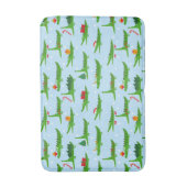 フェスティバルのクロコダイズのクリスマスコスチュームパターン バスマット (正面縦)