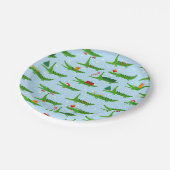 フェスティバルのクロコダイズのクリスマスコスチュームパターン ペーパープレート (アングル)