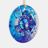 フェスティバルのサイケデリックな激賞の入口 セラミックオーナメント (右)