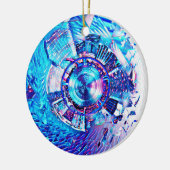 フェスティバルのサイケデリックな激賞の入口 セラミックオーナメント (左)