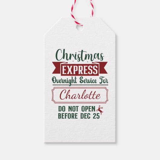 フェスティバルのサプライズ配信標識 ギフトタグ (正面)