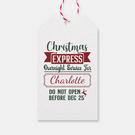 フェスティバルのサプライズ配信標識 ギフトタグ (裏面)