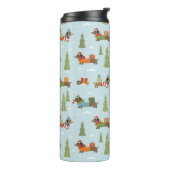 フェスティバルのダックスシャンドの雪のパターン タンブラー (回転左)