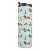 フェスティバルのダックスシャンドの雪のパターン タンブラー (回転右)