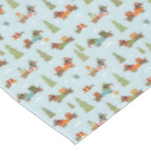 フェスティバルのダックスシャンドの雪のパターン テーブルクロス (アングル)